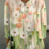 Amalia | Floral Print Relaxed Linen Top