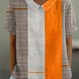 Arbor | Color-Block Striped Linen Shirt