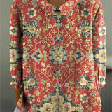 Artisan | Patchwork Classic Collar Top