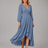 Aurore | Abito Maxi Scollo V Fluido