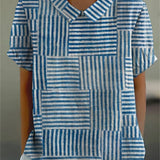 Corsair | Striped Patchwork Linen Cotton Shirt