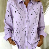 Fennell | Abstract Print Button Blouse