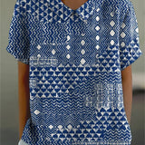 Indra | Tribal Print Linen-Cotton Shirt