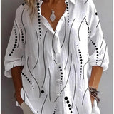 Isadora | Artistic Print Button-Front Top