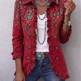 Isadora | Paisley Print Relaxed Ruched Top