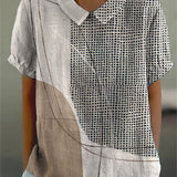 Isola | Abstract Dot and Line Print Shirt
