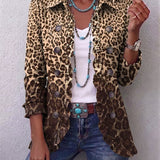 Leopard | Multicolor Leopard Print Top with Ruched Details