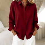 Levon | Hidden Button Front Blouse