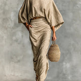 Luminaire | Batwing Sleeve Two-Piece Set