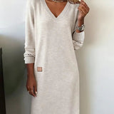 Neve | Abito Lungo Sweater Scollo V
