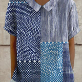 Paloma | Patchwork Print Button-Front Shirt