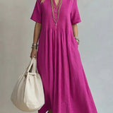Pleura | Elegant Pleated Midi Dress