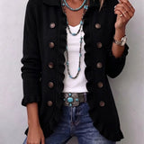 Rivet | Black Ribbed Top with Ruched Trim