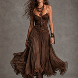 Seraphine | Abito Maxi Corsetto Pizzo Scollo Sweetheart