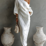 Solstice | One-Shoulder Fluid Midi Dress