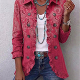 Sonata | Vintage Paisley Print Shirt Jacket