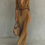Vesaire | Abito Maxi Scollo Notch Elegante