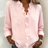 Vesper | V-Neck Top with Ruched Details